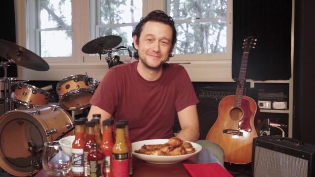 Joseph Gordon-Levitt Gets Cocky While Eating Spicy Wings