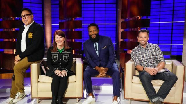 Nico Santos, Kate Flannery and Joel McHale