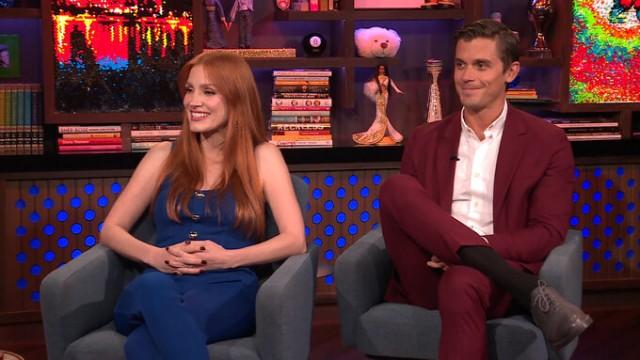 Antoni Porowski and Jessica Chastain