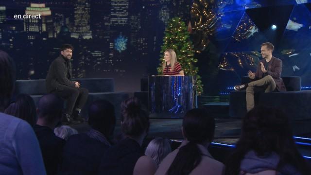 Luc Langevin, Félix-Antoine Tremblay, Laurence Nerbonne, Amir Khadir et les animateurs du 5 à 7 à RDS, Yanick Bouchard et Frédéric Plante