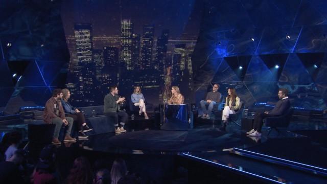 Karine Gonthier-Hyndman, Marilyn Castonguay, Patrice Robitaille, François Létourneau, Isabelle Blais, Pierre-Luc Brillant, Sacha Bourque et l’humoriste Sam Cyr