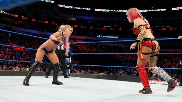 Week 10: Strowman/Bliss vs. The Miz/Asuka