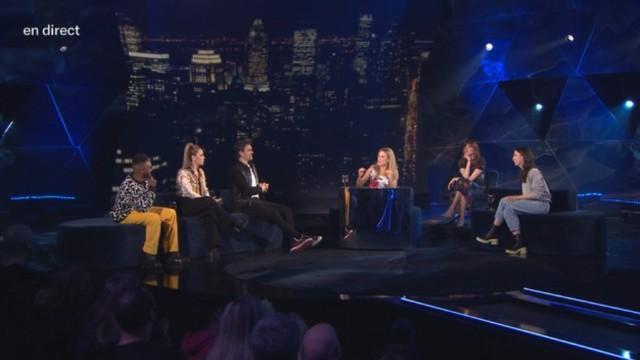 Pierre-Yves Lord, Sarah-Maude Beauchesne, Valérie Roberts, Philippe-Audrey Larrue-St-Jacques, Jean-François Poirier et Julie St-Pierre