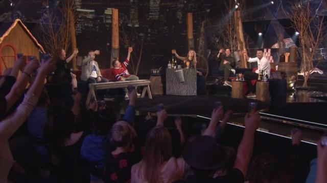 Michel Charette, Silvi Tourigny, Guillaume Bats, Guillaume Pineault et Maximiliano Vallée Valletta