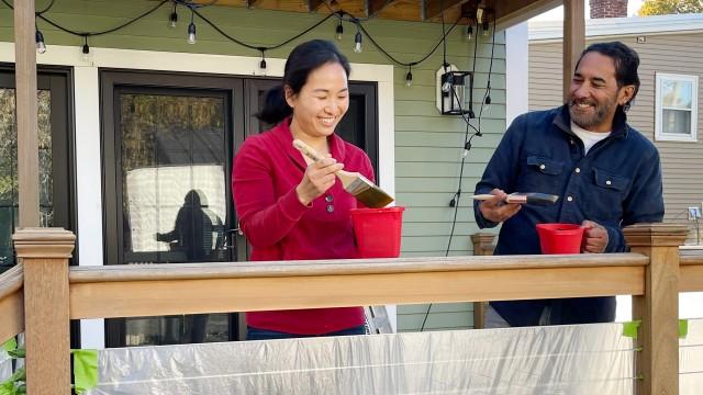 All About Hydrangeas, Refinish Deck Railing