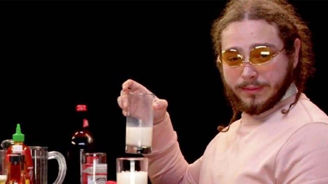 Post Malone Has His Brain Hacked By Spicy Wings