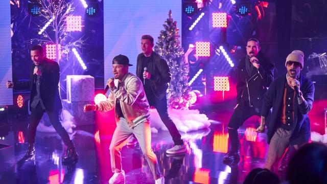 Les Backstreet Boys, Jay Du Temple, Pierre Hébert et Guillaume Pineault.