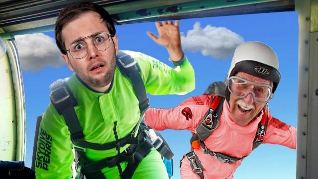 60-Year-Olds Force Zach To Skydive