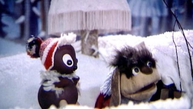 Als Moppi mit einem Schneemann befreundet war