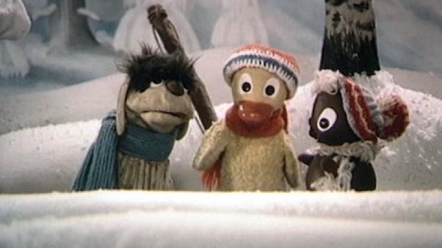 Die Eispfütze vor der Haustür