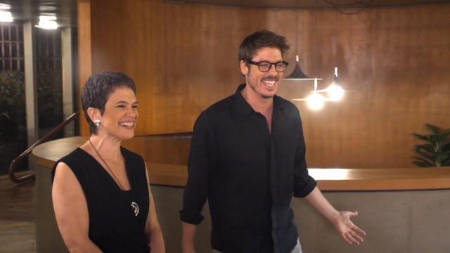 Fabio Porchat e Sandra Annenberg