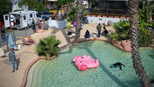 C’est une noyade au camping