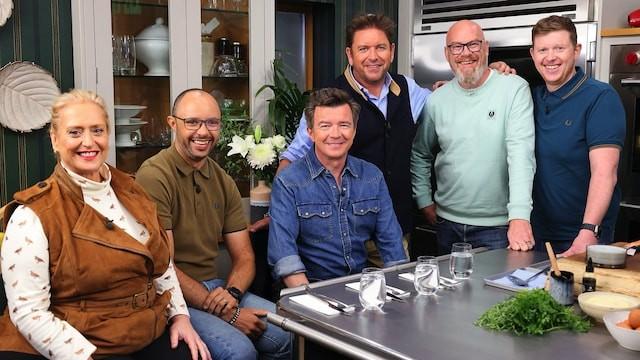 Rick Astley, Simon Hulston, Ryan and Liam Simpson Trotman and Alysia Vasey