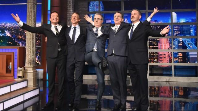 Jimmy Fallon, Jimmy Kimmel, Seth Meyers, John Oliver