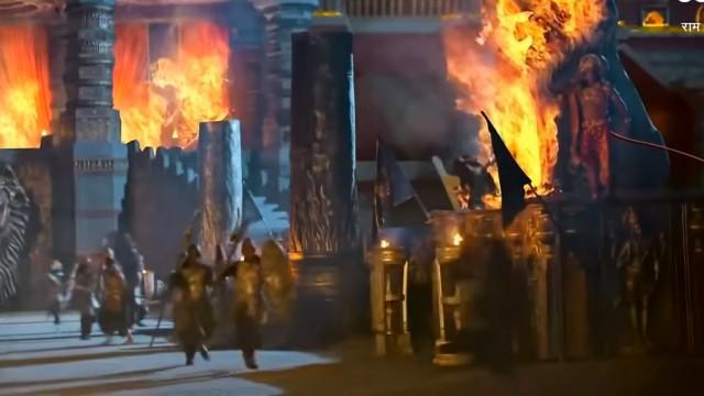 Hanuman sets Lanka ablaze